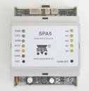  SPA5 DIN SMS procesor (1Aln(napěťový vstup), 4+1DIn, 2DOut, nap. 8-30V)