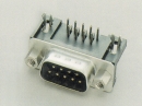 Konektor CANON s vývody R90° do DPS - vidlice x zásuvka